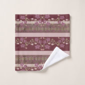 Floral en Stripe gemengde handdoeken (Wasdoekje)