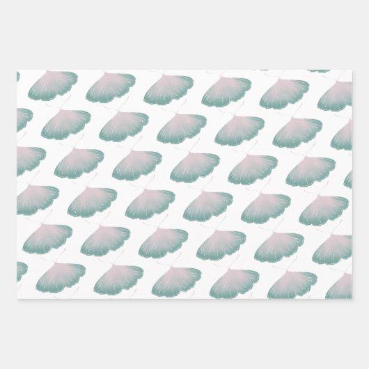 Floral en vlinder inpakpapier vel (Voorkant 3)