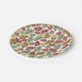 Floral en wijnstokken in Valencia Papieren Bordje (Gekanteld)