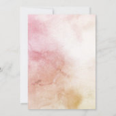 Floral Engagement Party voor moderne kleurrijke Wa Kaart (Achterkant)