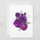 Floral Engagement Party voor Paarse en groene Wate Kaart (Achterkant)