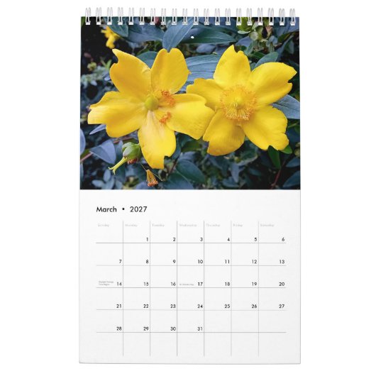 Floral England Kalender (Mar 2027)