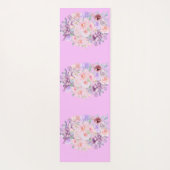Floral English Tea Garden Pastel Yogamat (Achterkant)