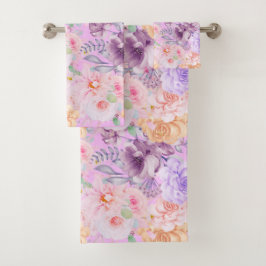Floral English Tea Garden Pastelhanddoek Bad Handdoek