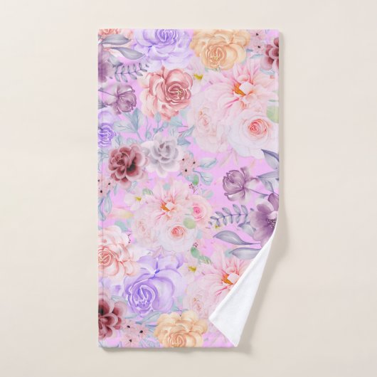 Floral English Tea Garden Pastelhanddoek Bad Handdoek (Handdoek)