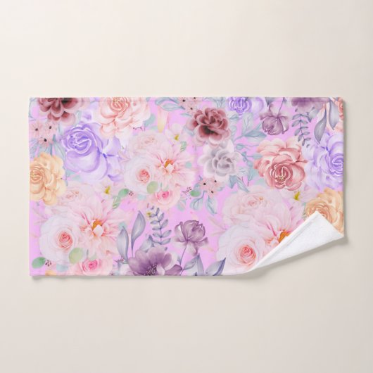 Floral English Tea Garden Pastelhanddoek Bad Handdoek (Handdoek)