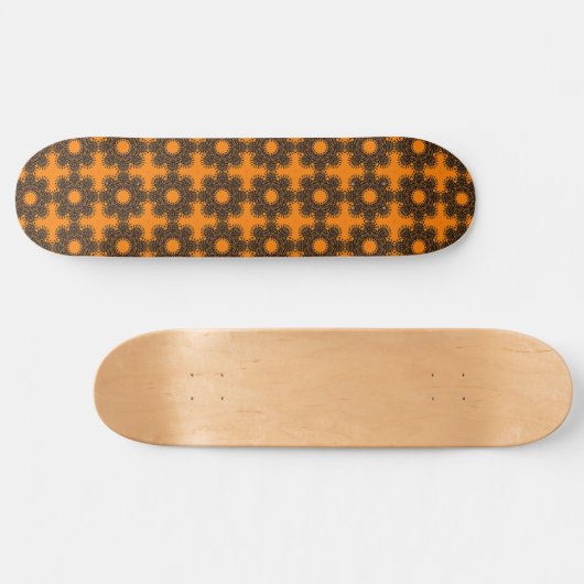 Floral Enigma Persoonlijk Skateboard (Horizontaal)
