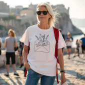 Floral Envelope Line Art Tri-Blend Shirt