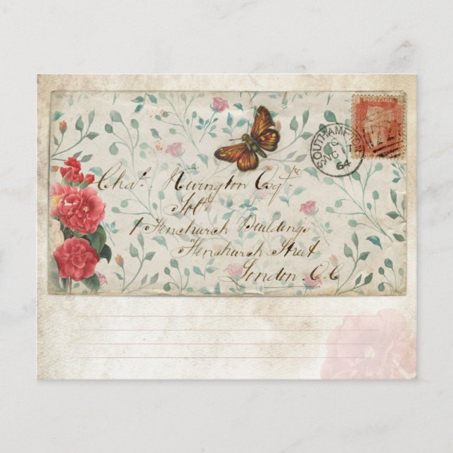 Floral  Envelope Scrapbook (Voorkant)