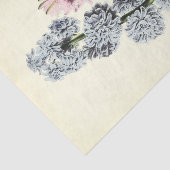 Floral Ephemera Decoupage Blauw en Roze Tissuepapier (Detail)