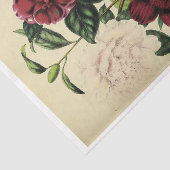 Floral Ephemera Decoupage Bourgogne Pink Blush Tissuepapier (Detail)