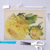 Floral Ephemera Decoupage Gele Rozen Tissuepapier (Craft)