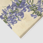 Floral Ephemera Decoupage Paarse Blauw Tissuepapier (Detail)