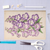 Floral Ephemera Decoupage Paarse Franse bloemen Ti Tissuepapier (Craft)