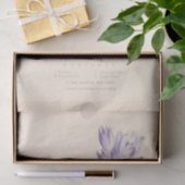 Floral Ephemera Decoupage Paarse Franse bloemen Ti Tissuepapier (Geschenk)