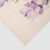 Floral Ephemera Decoupage Paarse Franse bloemen Ti Tissuepapier (Detail)