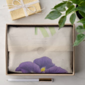 Floral Ephemera Decoupage Paarse Franse bloemen Tissuepapier (Geschenk)