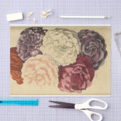 Floral Ephemera Decoupage Paarse Wit Roze Tissuepapier (Craft)