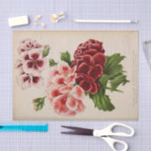 Floral Ephemera Decoupage Roze Bourgogne Tissuepapier (Craft)