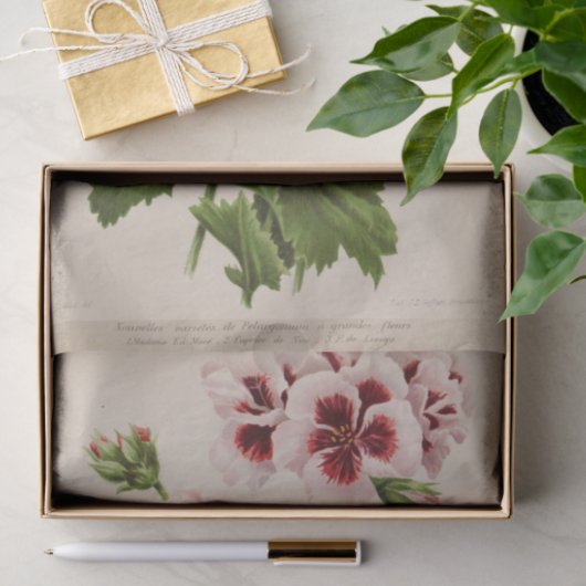 Floral Ephemera Decoupage Roze Bourgogne Tissuepapier (Geschenk)