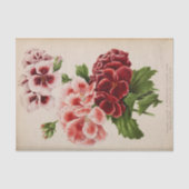 Floral Ephemera Decoupage Roze Bourgogne Tissuepapier (Voorkant)