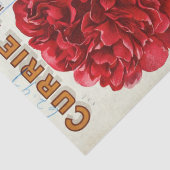 Floral Ephemera Decoupage Roze pioen Vintage Tissuepapier (Detail)