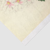 Floral Ephemera Decoupage Roze Wit Paarse Tissuepapier (Detail)