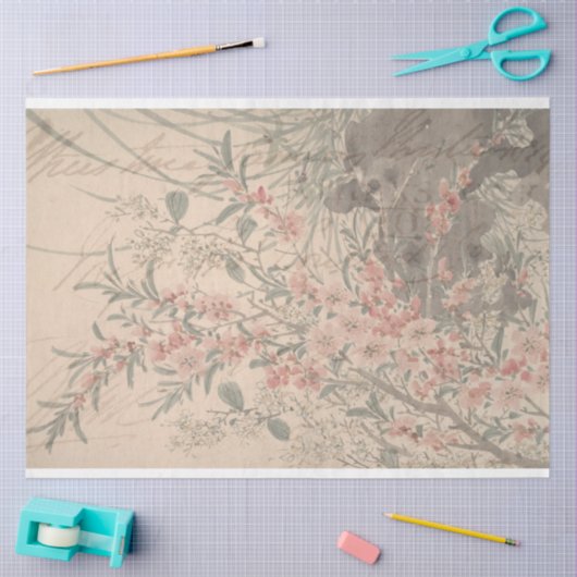 Floral Ephemera-meubelpapier Tissuepapier (Craft)