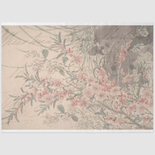 Floral Ephemera-meubelpapier Tissuepapier (Voorkant)