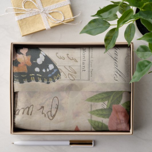 Floral Ephemera-ontkoppeling Tissue Tissuepapier (Geschenk)