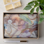 Floral Ephemera Steampunk ontkoppeling Tissuepapier (Geschenk)