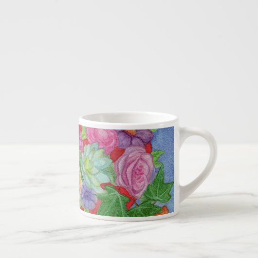 Floral Espresso Cup Kleine Tea Party Kop (Rechts)
