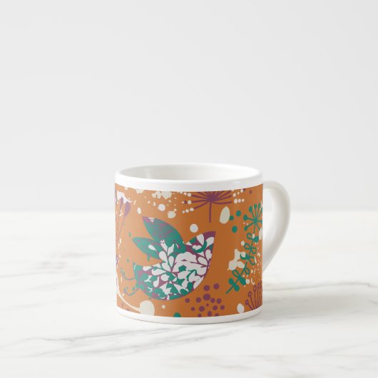 Floral Espresso Kop (Voorkant rechts)