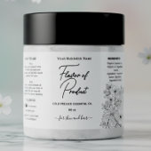 Floral Essential Oil Bottle Label