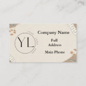 Floral esthetisch Visitekaartje (Achterkant)