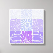 Floral esthetische Christelijke kunst Canvas Afdruk (Voorkant)