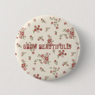 Floral Esthetische knop Ronde Button 5,7 Cm