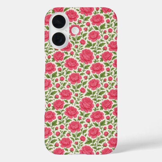 Floral esthetische weelderige roze pioenen Case-Mate iPhone case (Achterkant)
