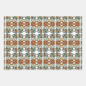 Floral Estse Folk Kunstpatroon Inpakpapier Vel (Voorkant)