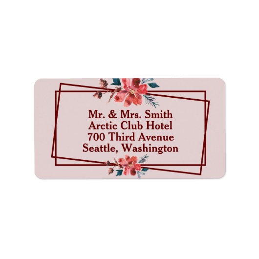 Floral Etiket (Voorkant)