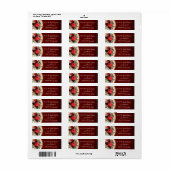 Floral Etiket (Full Sheet)