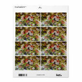 Floral Etiket (Full Sheet)