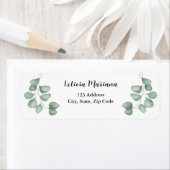 Floral Eucalyptus Address Etiket (Insitu)