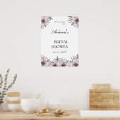 Floral Eucalyptus bruiloft Welkom Sing Poster (Keuken)
