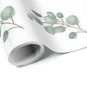 Floral Eucalyptus Cadeaupapier (Rol Hoek)