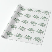 Floral Eucalyptus Cadeaupapier (Uitgerold)
