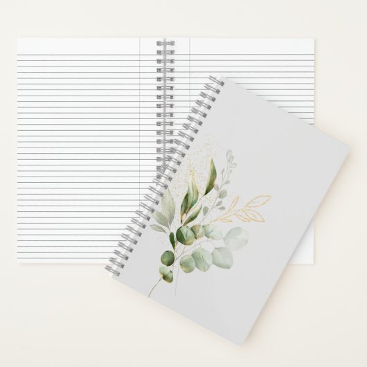 Floral Eucalyptus Design Notitieboek (Binnen)
