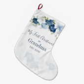 Floral Eucalyptus Grandparent 1e Kerstmis Grote Kerstsok (Voorkant (Hangend))