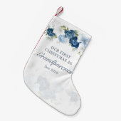 Floral Eucalyptus Grandparent 1e Kerstmis Kleine Kerstsok (Voorkant (Hangend))