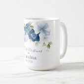 Floral Eucalyptus Grandparent 1e Kerstmis Koffiemok (Voorkant rechts)